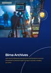 Cover of the Bima Archives case study on Professional Indemnity, or Errors and Omissions, insurance, over a film production set photograph.
