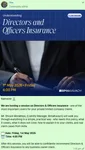 Community invitation to a live session on Directors and Officers Insurance on Friday 1st May 2026 at 4pm, hosted by the BimaKavach liability manager.